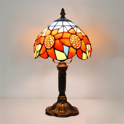 Vintage Stained Glass Desk Lamp