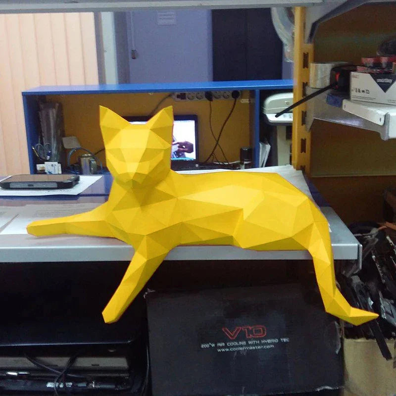 The Papercraft Purr-fection" 3D Cat Model Kit