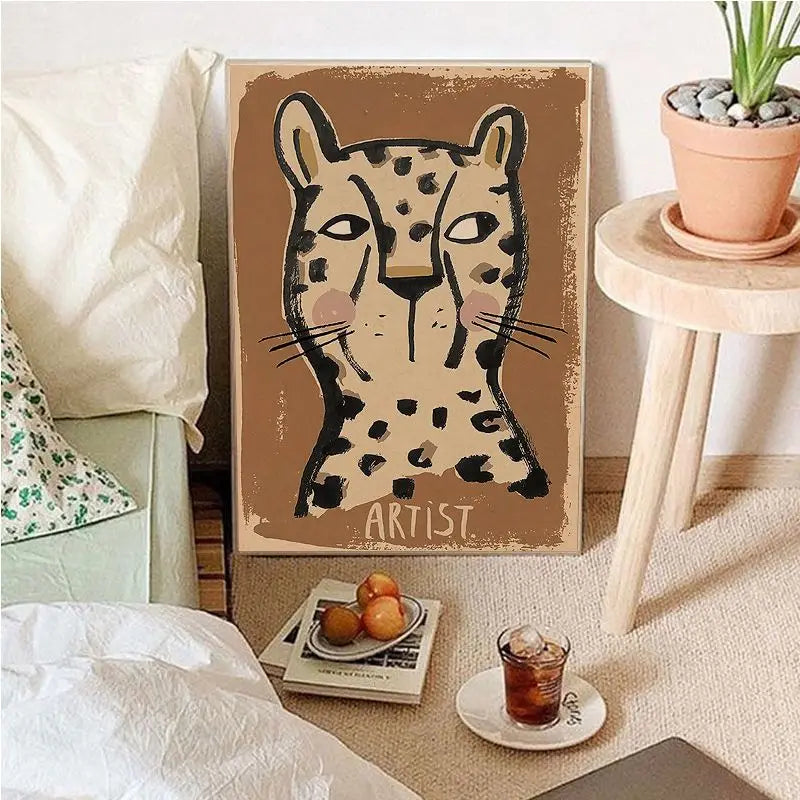 Vintage Cartoon Canvas Art