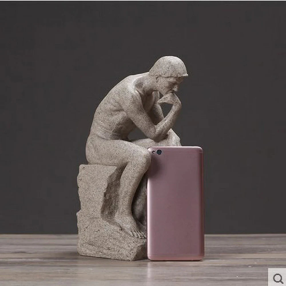 Nordic Minimalist Thinker Statue