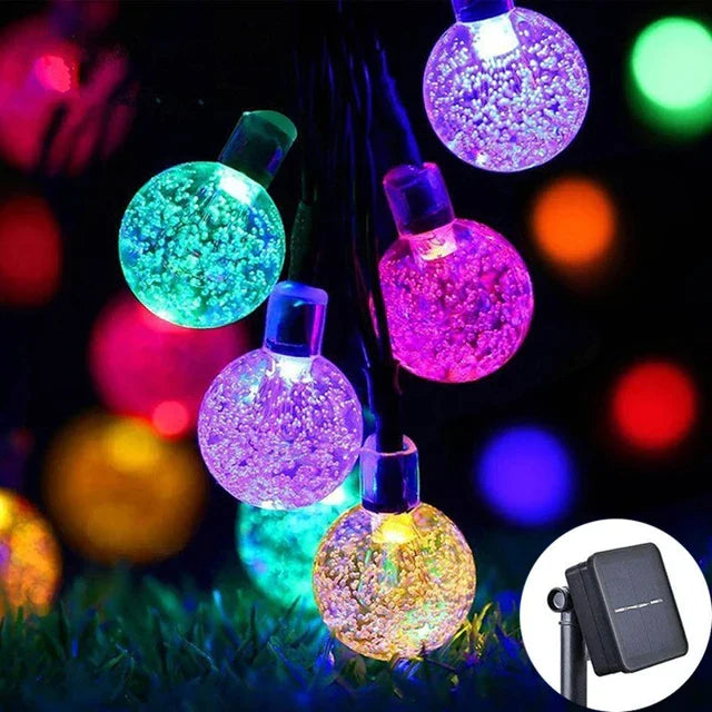 Solar LED Globe String Lights