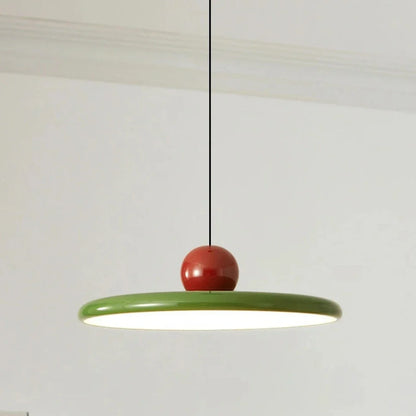 Cream Dish Pendant Light