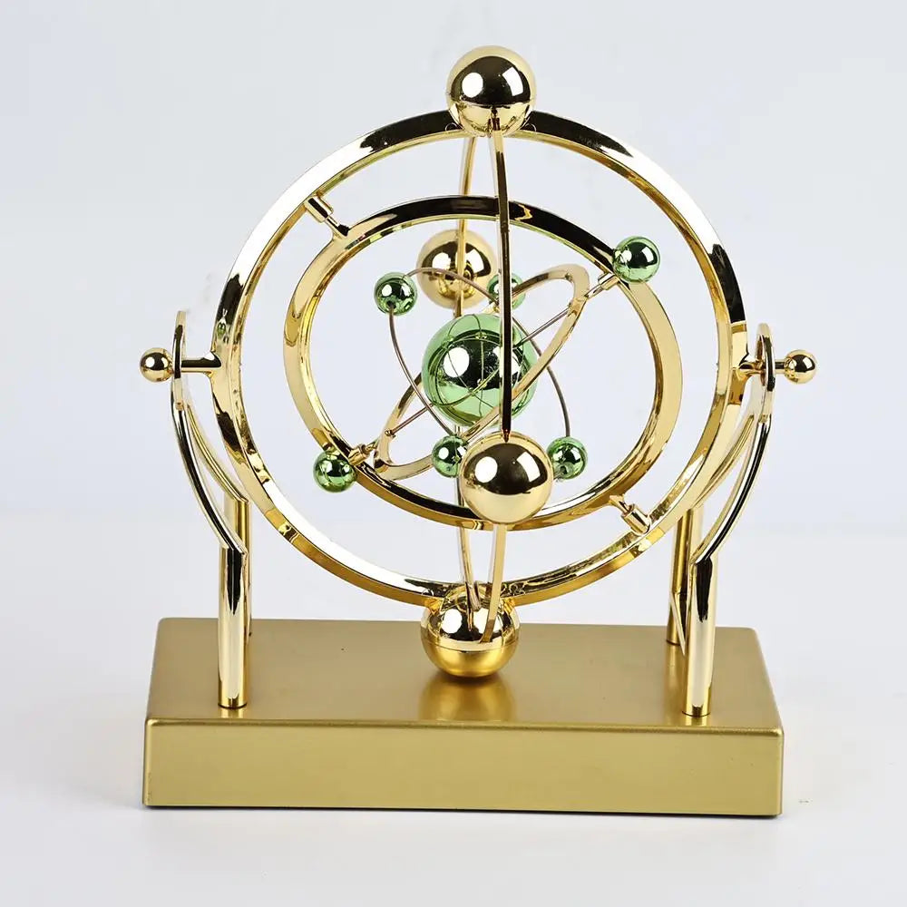 Kinetic Art Desk Decor - Celestial Orbit Perpetual Motion Pendulum astronomy home decor celestial orbit pendulum erpetual motion ornament Figurine kinetic sculpture desk decor Lamp minimalist office decor Organizer Sculpture unique gift for him
