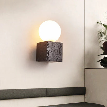 Luna Block Sconce Light