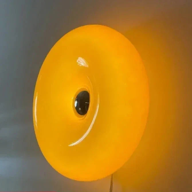 Applique murale nordique à LED en verre en forme de donut
