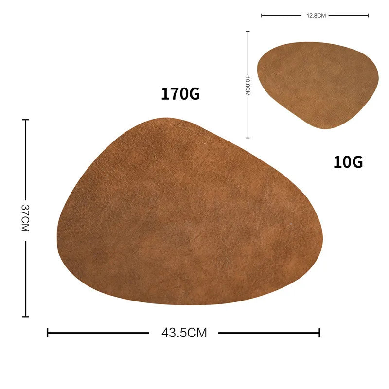 Set de table en cuir résistant à la chaleur 