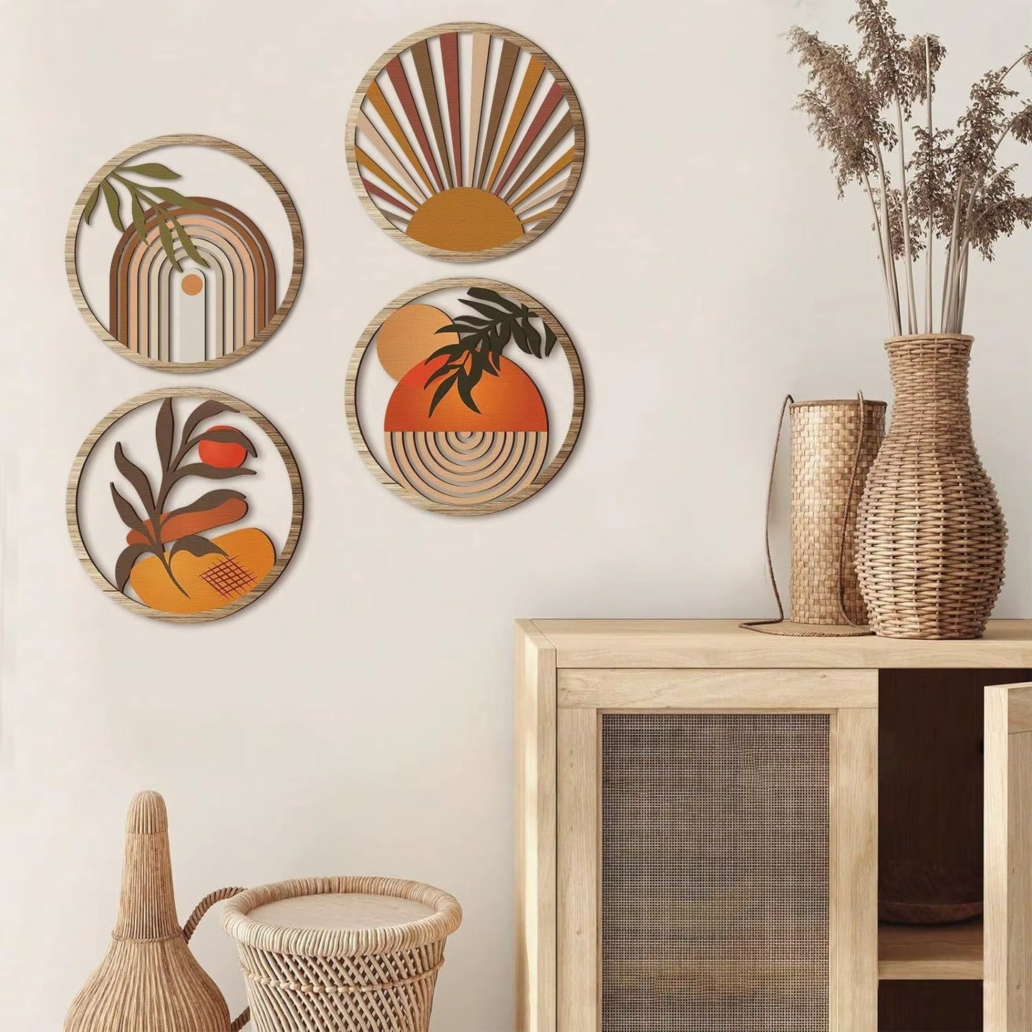 Golden Horizon Wall Art Collection (4pcs)