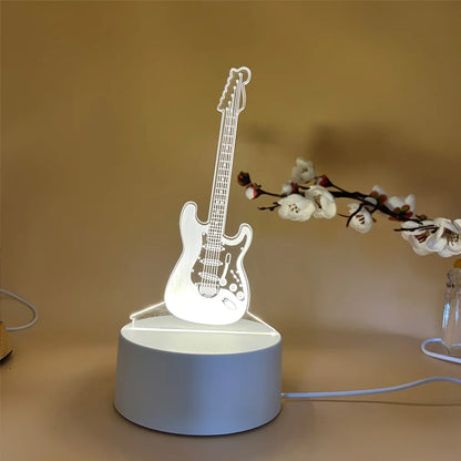 3D Guitar Night Light