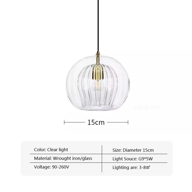 Nordic Double Glass Pendant Light