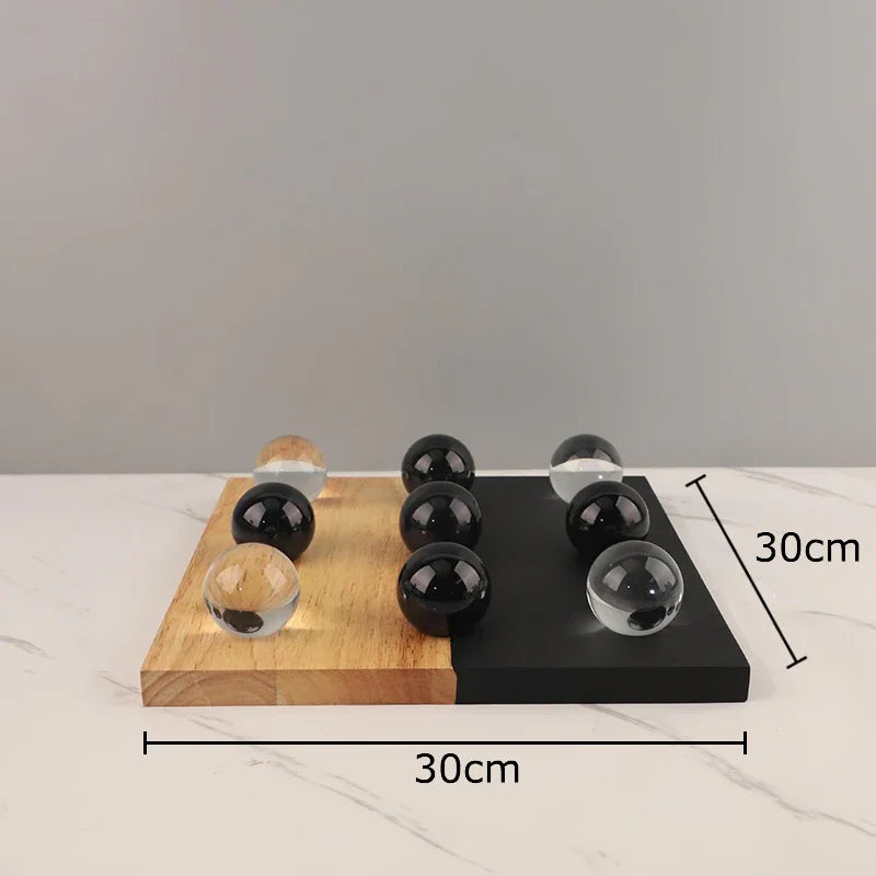 Minimalist Crystal Tic-Tac-Toe Game