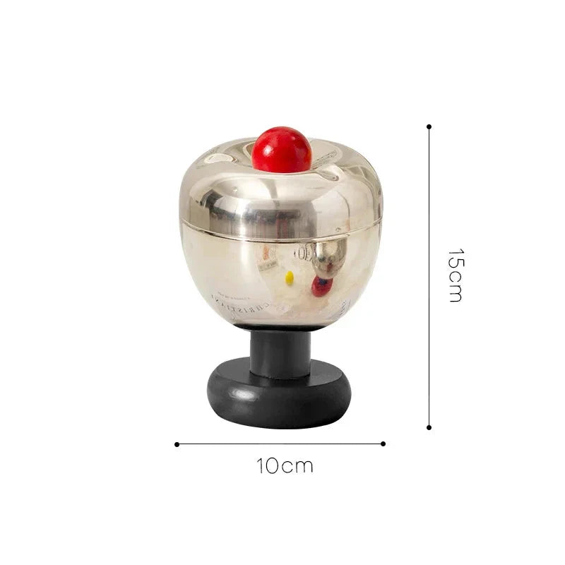 Postmodern Stainless Steel Ashtray with Lid