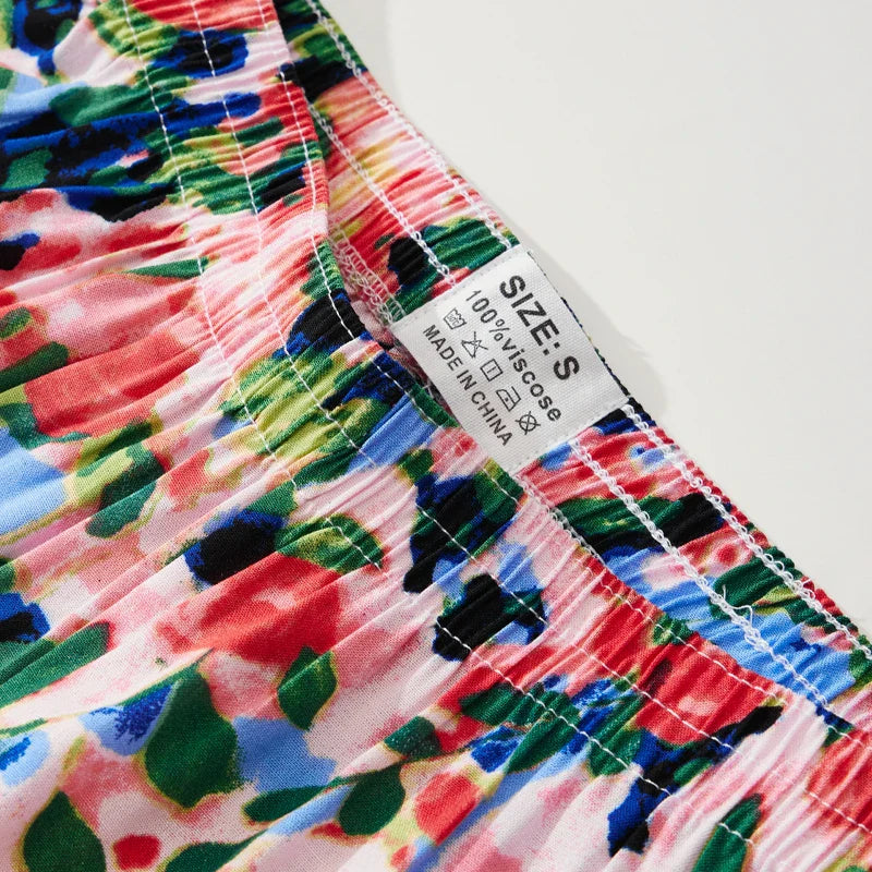 Viscora Floral Check Shorts