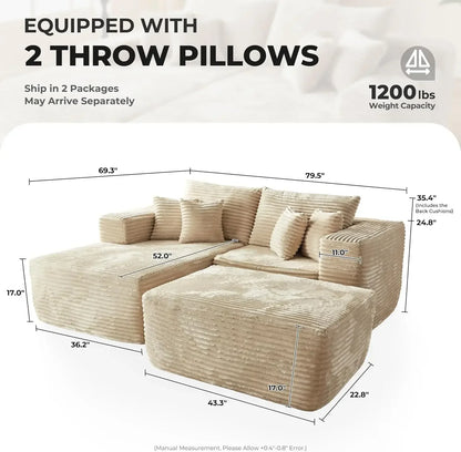 80" CloudNest Luxe Lounger