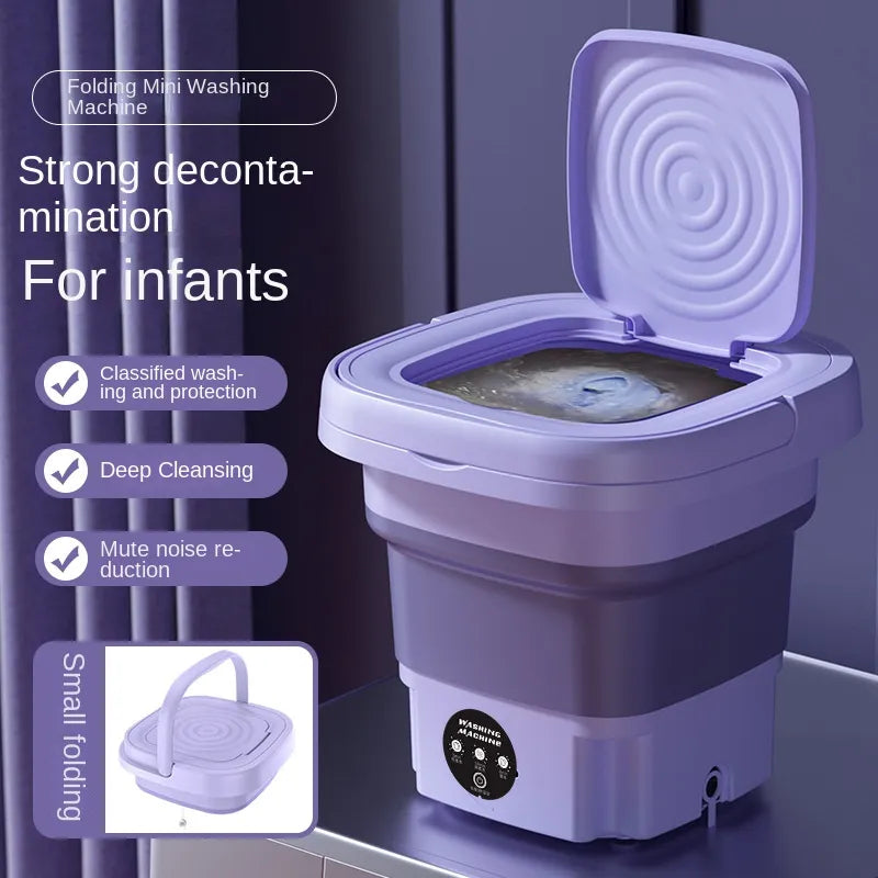 8L Portable Mini Foldable Washing Machine