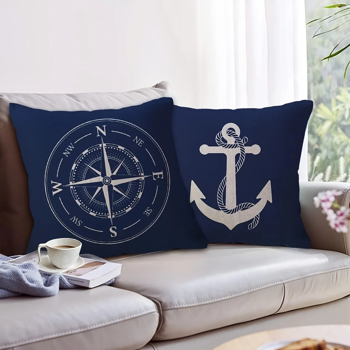 Nautical Throw Pillow Covers