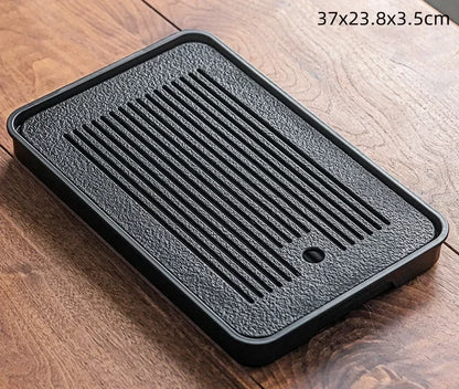 Luxury Chinese Tea Tray with Drainage