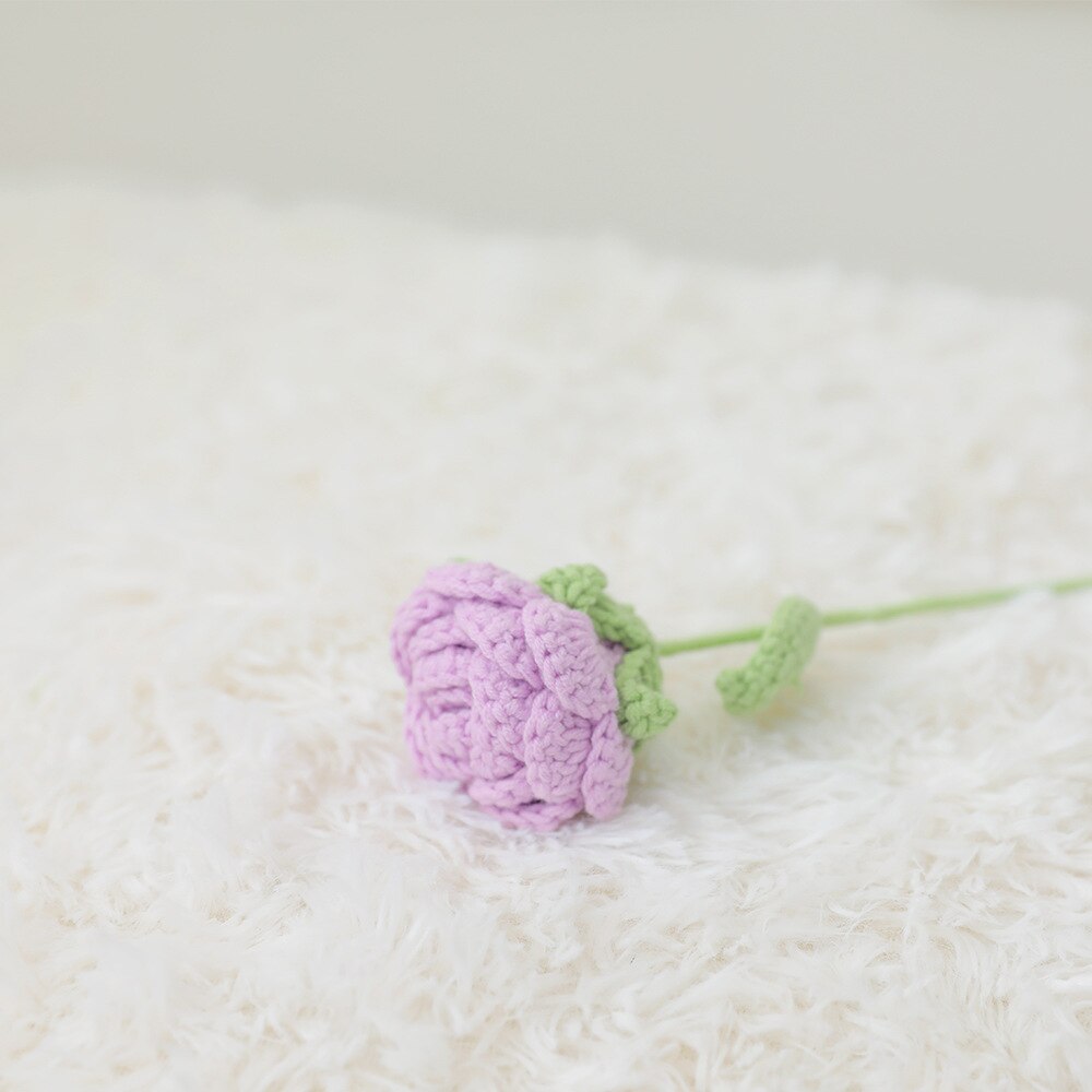 Hand-Knitted Roses Bouquet