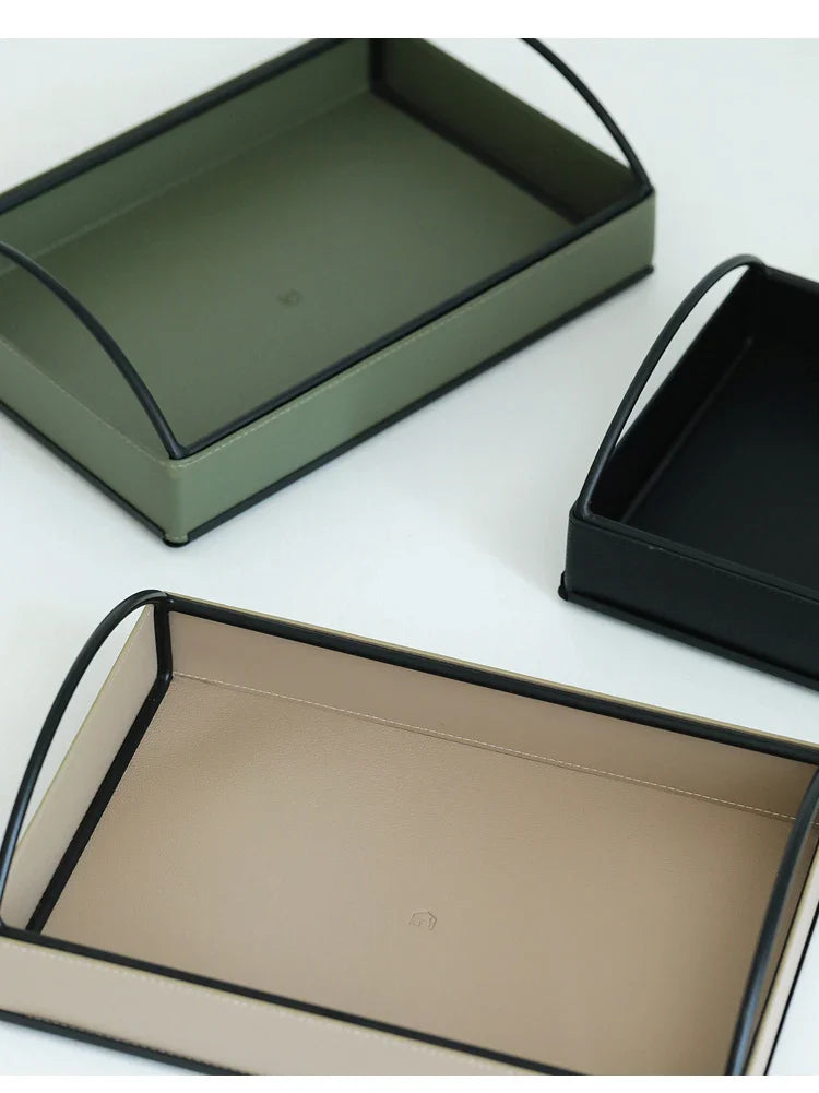 Minimalist Leather Tray
