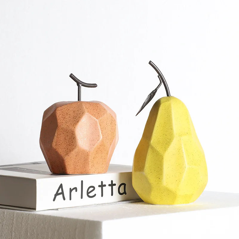 Nordic Ceramic Fruit Sculptures