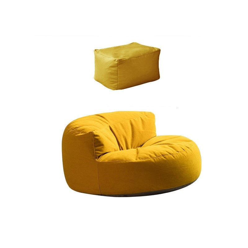 Chenille Bean Bag Pouf Chair Set