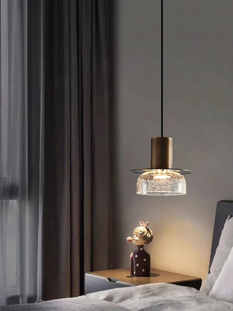 LumiVerre Cracked Glass Pendant