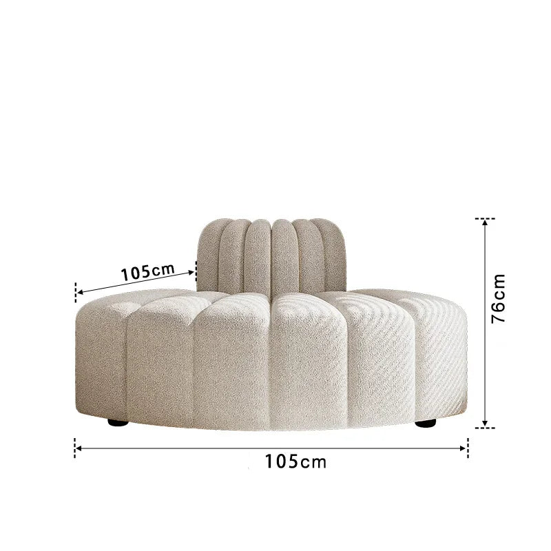 Bouclé Lazy Corner Sofa