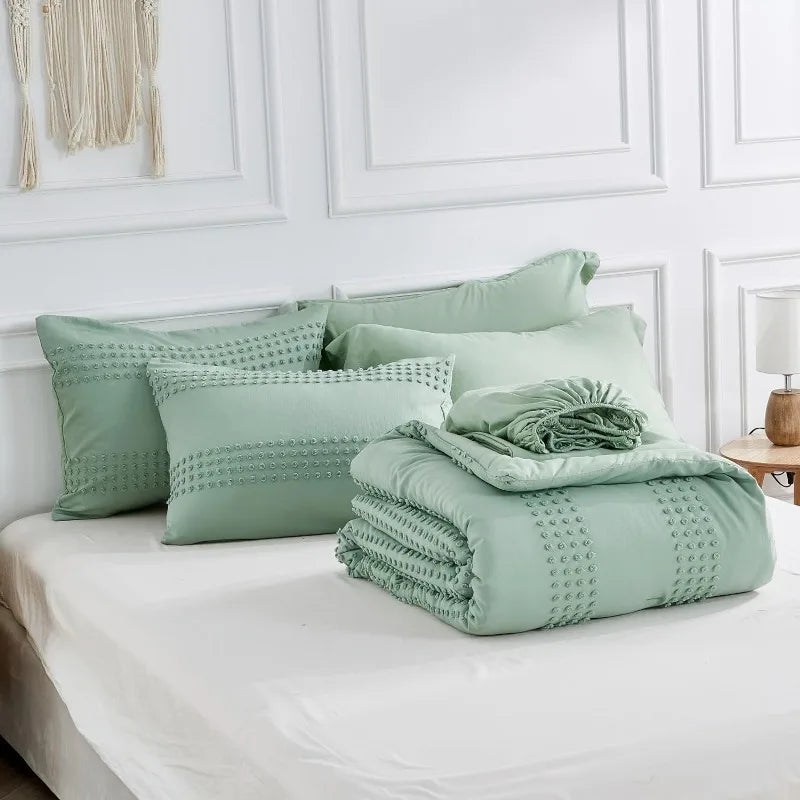 Conjunto de cama tufado Boho