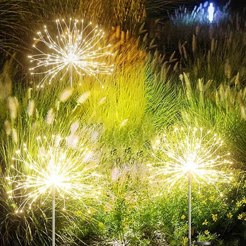 Solar-Lichterkette für Feuerwerk