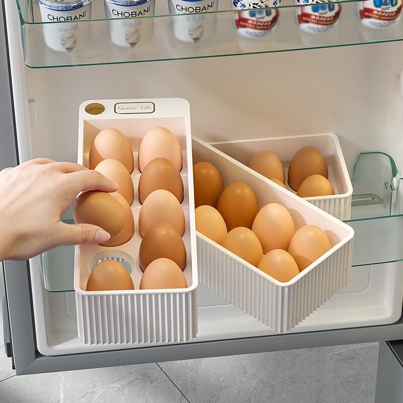 Clear Rotating Egg Storage Container