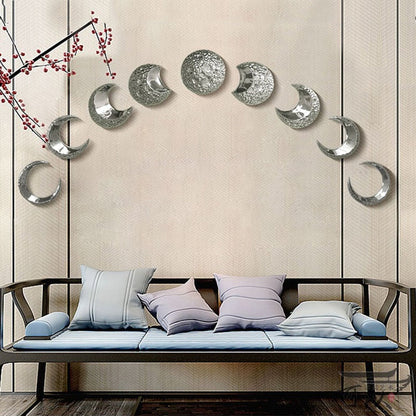 Ceramic Simulation Moon Phases Wall Decor