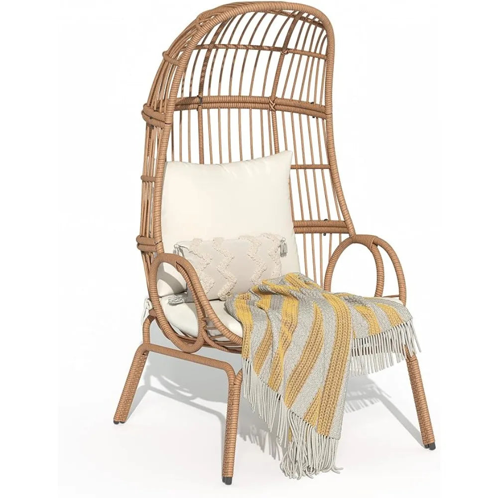 Narrow Wicker Egg Chair