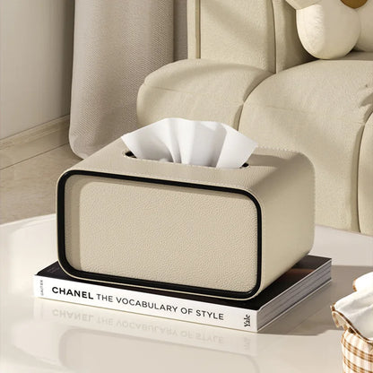 Leather Tissue Box Cover- Simple Luxury Home Decor
