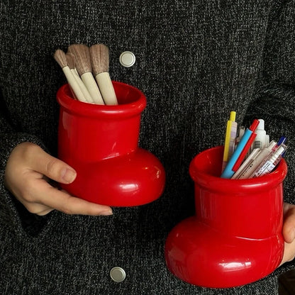 Red Boot Pen Holder & Desk Organizer