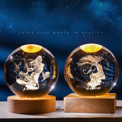 Constellation Crystal Ball Night Light