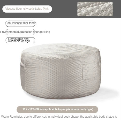 Ice Silk Lazy Bean Sofa