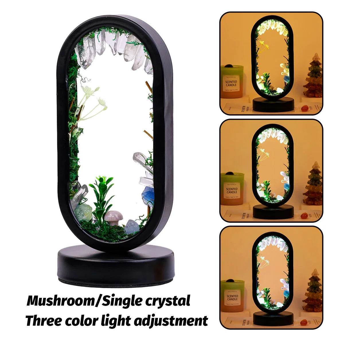 Natural Healing Crystal Night Light