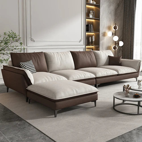 Large Sectional Sofa with Wide Chaise