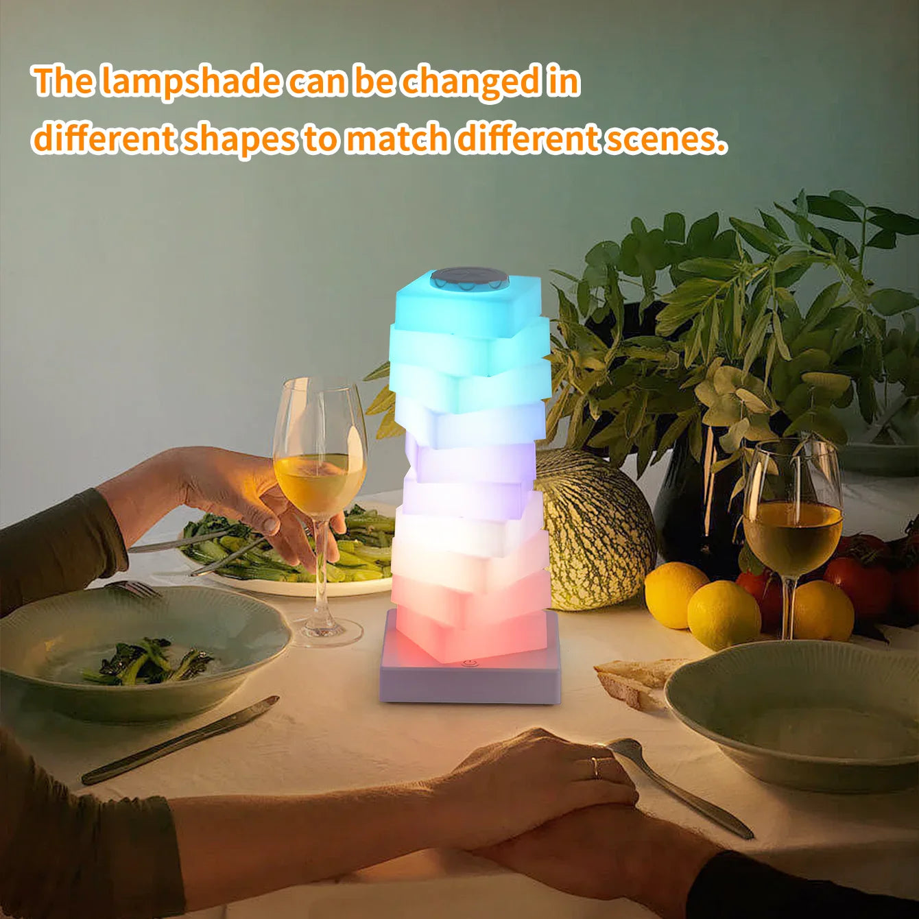 Modern RGB LED Touch Table Lamp