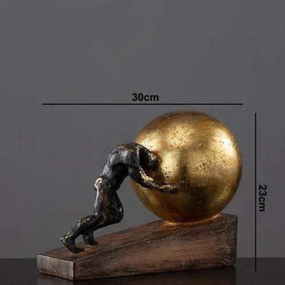 Modern Creative Resin Gymnast Sculpture