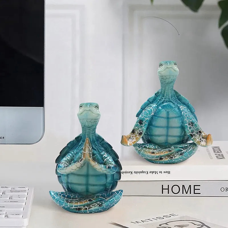 Sea Turtle Meditation Figurine