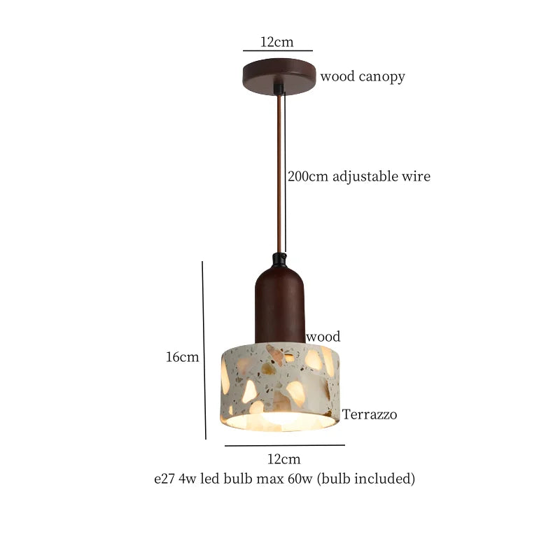 Terrazzo Stone Pendant Light