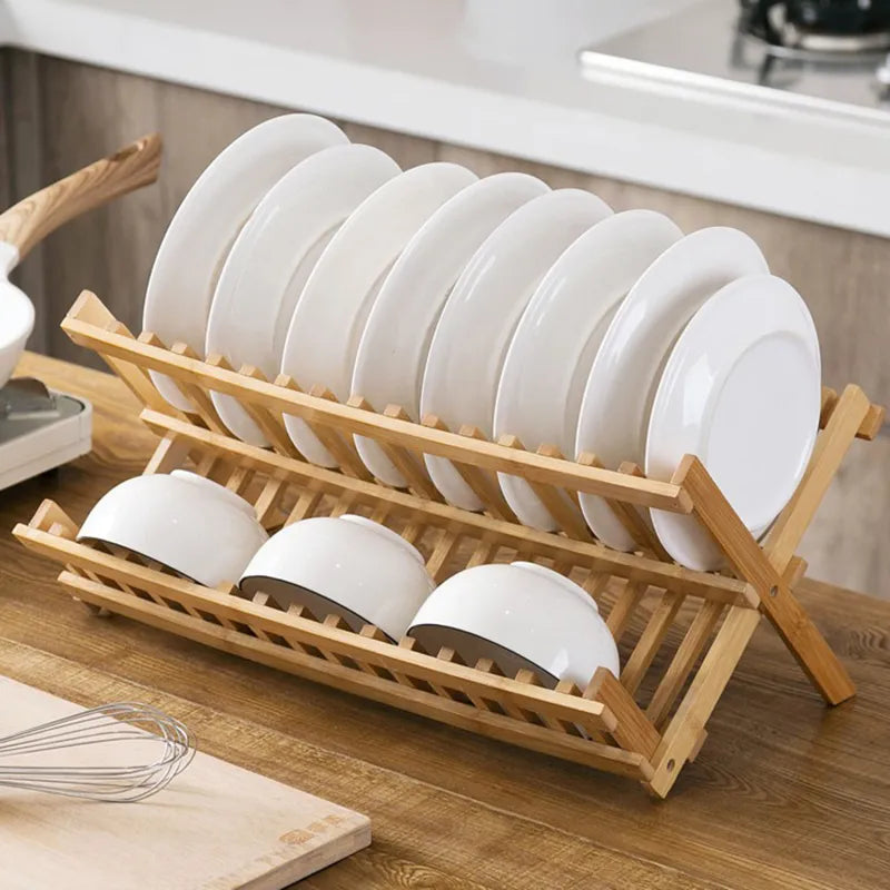 Zephyr Bamboo Dish Drying Rack