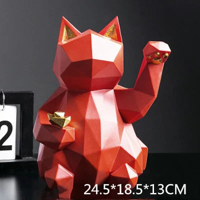 Nordic Style Geometric Lucky Cat