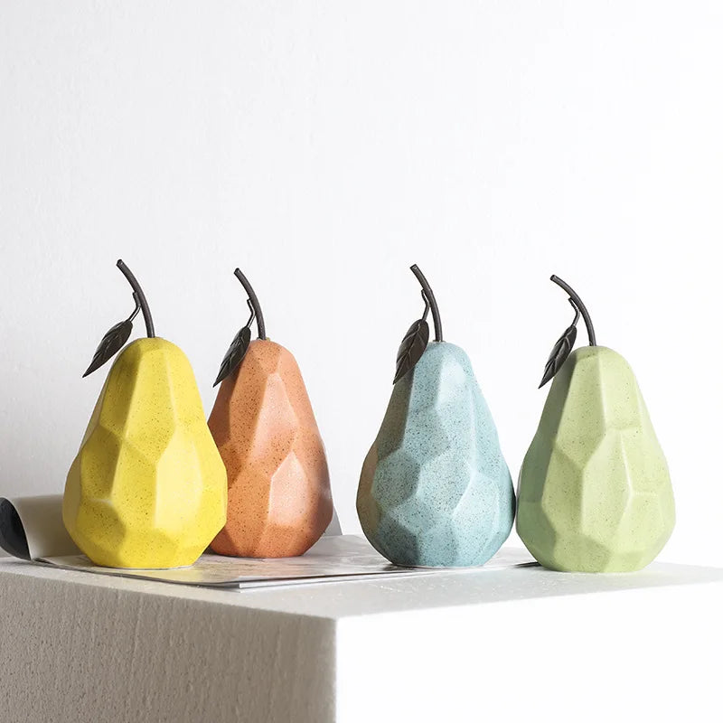Modern Ceramic Fruit Sculptures