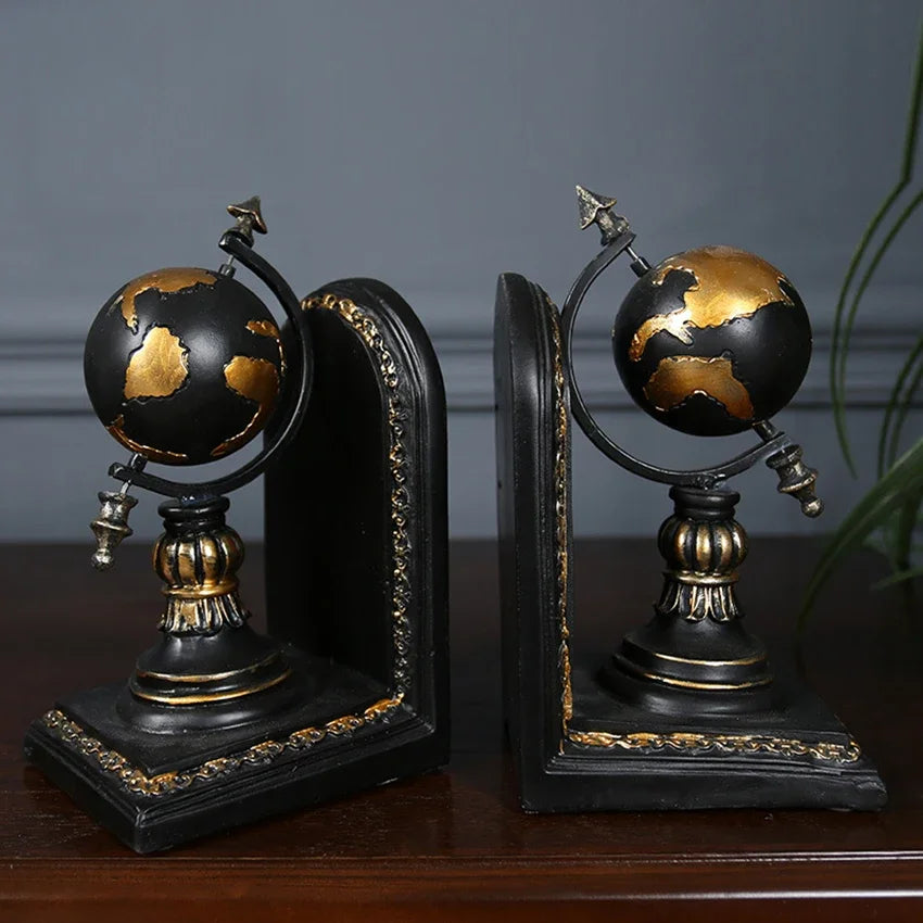 Resin Desktop Bookends - Elegant Office & Home Organizer bookend Living Room Organizer Table
