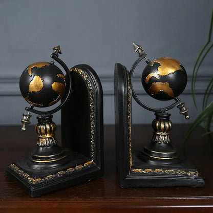 Resin Desktop Bookends - Elegant Office & Home Organizer bookend Living Room Organizer Table
