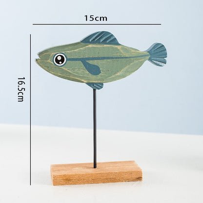 Wooden Fish Desktop Decoration