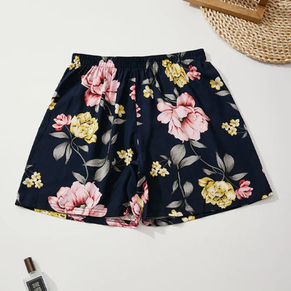 Viscora Floral Check Shorts