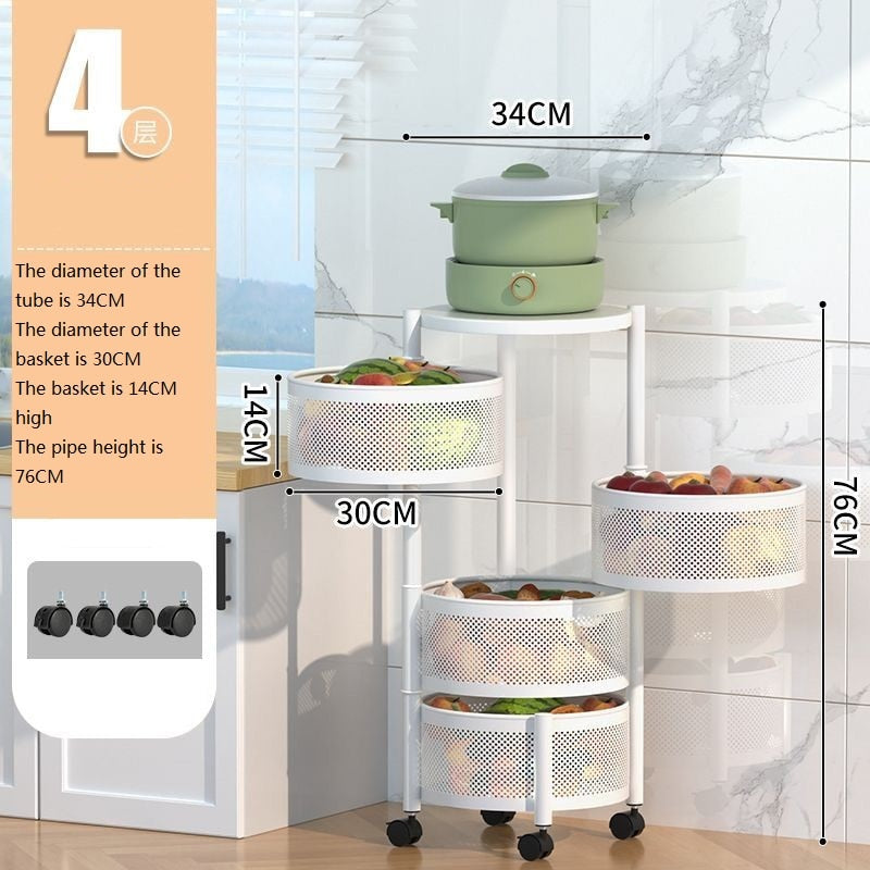 Multi-Layer Rotating Storage Rack