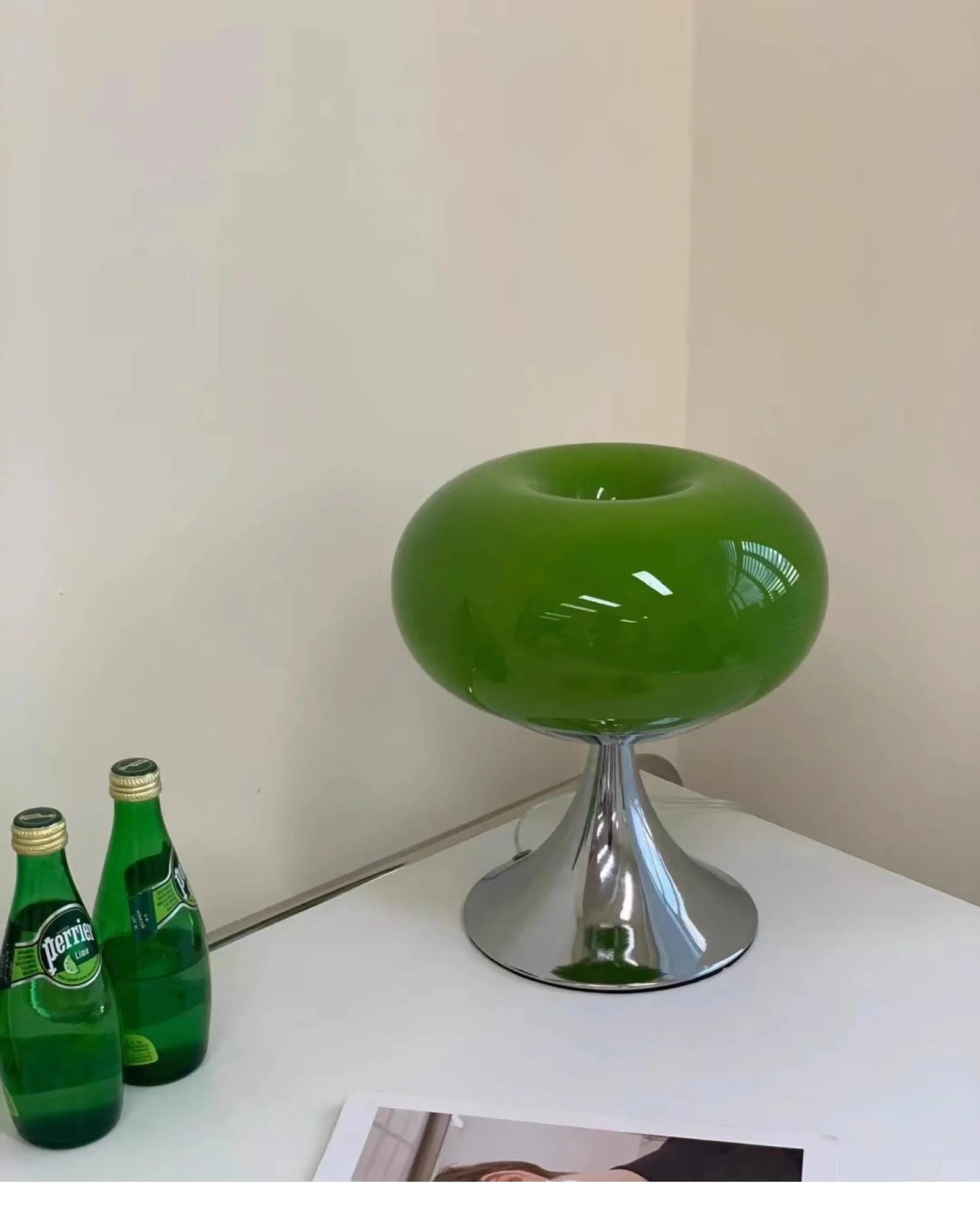 Apple Vintage Glass Table Lamp